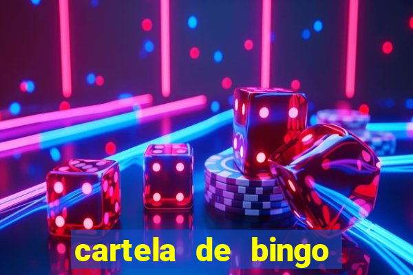 cartela de bingo pra imprimir